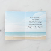 ハッピーリタイア！休暇テーマグリーティングカード カード (内部)