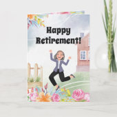 ハッピーリタイア!同僚のグリーティングカード カード (正面)