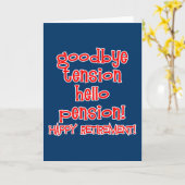 ハッピーリタイア！Tシャツとレティーリーギフト カード (黄色い花)