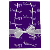 ハッピーリタイオボウon紫 ミディアムペーパーバッグ (正面)