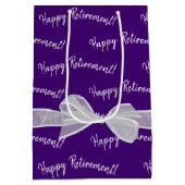 ハッピーリタイオボウon紫 ミディアムペーパーバッグ (裏面)