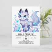 ハッピーリトルウルフデジタル誕生日 招待状 (スタンド正面)