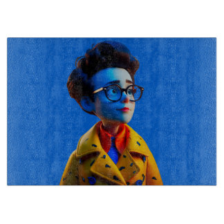 ハッピーリトルガイのガラス切り板 カッティングボード