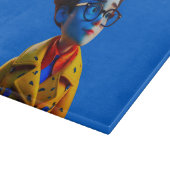 ハッピーリトルガイのガラス切り板 カッティングボード (角)