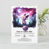 ハッピーリトルキャット誕生日 招待状 (スタンド正面)