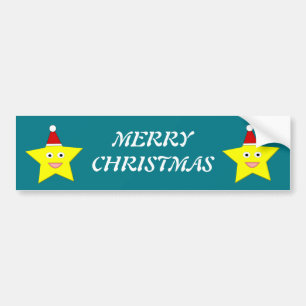 ハッピーリトルクリストスターカスタムバンパーステッカー バンパーステッカー