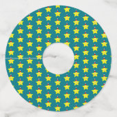 ハッピーリトルクリスマススターパーソナライズされた ワイングラスタグ (裏面)