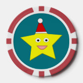 ハッピーリトルクリスマススター ポーカーチップ (正面)