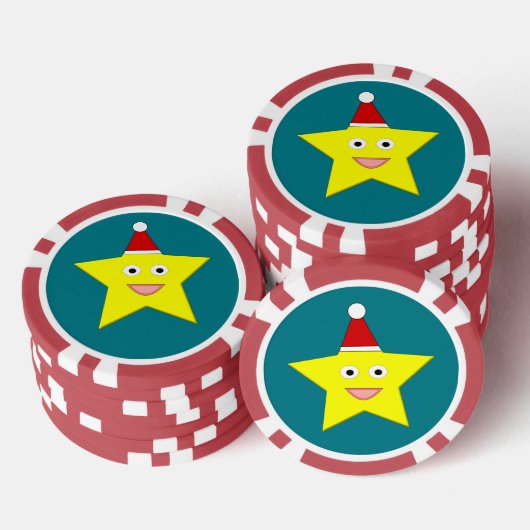 ハッピーリトルクリスマススター ポーカーチップ (積み重ね)