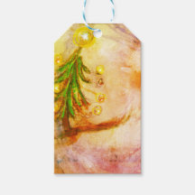 ハッピーリトルクリスマスツリーギフトラベル