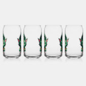 ハッピーリトルトロールチビ(小さくかわいく書いた感じ)イラストレーション ガラス缶 (右)