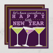 ハッピーリトルニューイブカクテルパーティー 招待状 (正面/裏面)