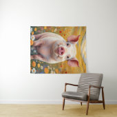 ハッピーリトルピグサニーデイジーフィールド タペストリー (インサイチュ(横))