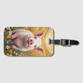 ハッピーリトルピグサニーデイジーフィールド ラゲッジタグ (正面横)