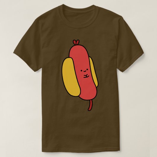ハッピーリトルホットドッグ Tシャツ (デザイン正面)