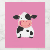 ハッピーリトルホルスタイン乳牛 ワインラベル (シングルラベル)