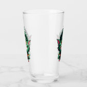 ハッピーリトルロールチビ（小さくかわいく書いた感じ）イラストレーションガラスカップ タンブラーグラス (右)