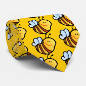 ハッピーリトル(昆虫)マルハナバチビー漫画かわいいハニーケース ネクタイ (ロール)