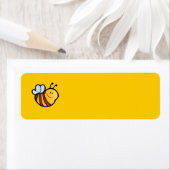 ハッピーリトル(昆虫)マルハナバチビー漫画かわいいハニーケース ラベル (インサイチュ)