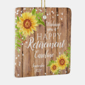 ハッピーリパーソナライズされたタイアメントフローラ セラミックオーナメント (右)