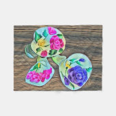 ハッピーリリス フリースブランケット (正面(横))