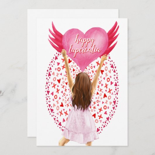 ハッピールペルカリアスウィートガールハグ&キス シーズンカード (正面/裏面)