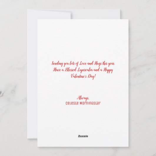 ハッピールペルカリアスウィートガールハグ&キス シーズンカード (裏面)