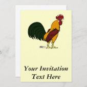 ハッピールースター 招待状 (正面/裏面)