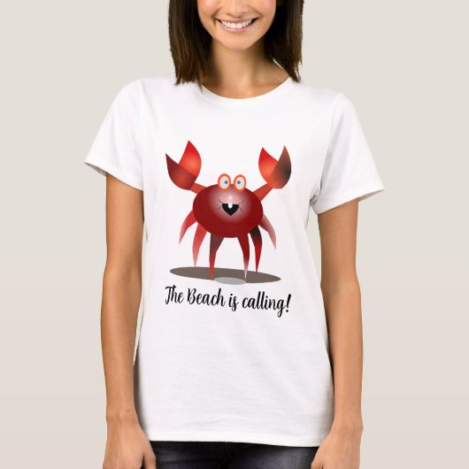 ハッピーレおもしろいッドカニ Tシャツ (正面)