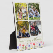 ハッピーレイジングワイルドフラワー4フォトコラージンググリーン フォトプラーク (側面)