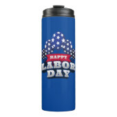 ハッピーレイバーデイ赤白青スター タンブラー (正面)