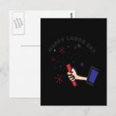 ハッピーレイバー・デー ポストカード (正面/裏面)