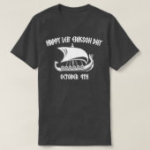 ハッピーレイフエリクソンデイバイキング Tシャツ (デザイン正面)