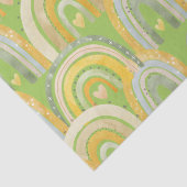 ハッピーレインボウズハートイエローグリーンティッシュペーパー 薄葉紙 (詳細)
