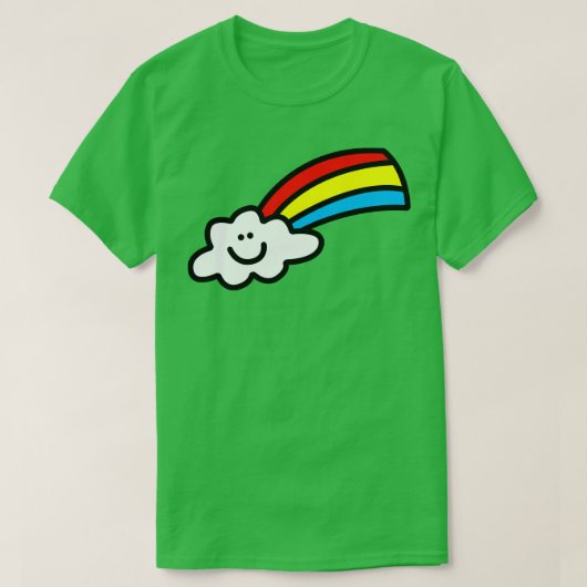 ハッピーレインボークラウド Tシャツ (デザイン正面)