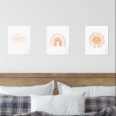 ハッピーレインボーサンクラウドガール子供部屋デコール (寝室)