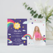 ハッピーレインボーサンシャイン誕生日 招待状 (スタンド正面)