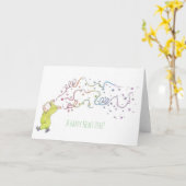 ハッピーレインボー カード (黄色い花)