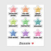 ハッピーレインボー・スターズ優秀生 シール (シート)