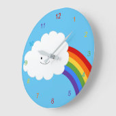 ハッピーレインボー ラージ壁時計 (傾斜)