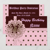 ハッピーレスバースデーギフト招待!-お客様へ 招待状 (正面/裏面)