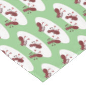 ハッピーレッドアリ氷スケートで滑る漫画 テーブルクロス (アングル)