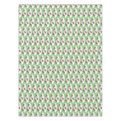 ハッピーレッドアリ氷スケートで滑る漫画 テーブルクロス (正面)