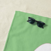 ハッピーレッドアリ氷スケートで滑る漫画 ビーチタオル (インサイチュ)