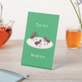 ハッピーレッドアリ氷スケートで滑る漫画 台座サイン (インサイチュ)