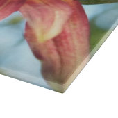 ハッピーレッドサンフラワーガラス切断板 カッティングボード (角)