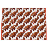 ハッピーレッドパンダ抱き枕 ラージペーパーバッグ (正面)