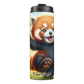 ハッピーレッドパンダ踊り タンブラー (正面)