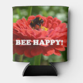 ハッピーレッドフラワー 缶クーラー (正面)
