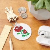 ハッピーレッドローズ キーホルダー